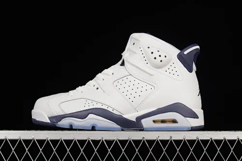 All categories Air Jordan Jordan series basketball shoes Air Jordan 6 Air Jordan 6 Retro "Midnight Navy" AJ6 Joe 6 white sea blue CT8529-141